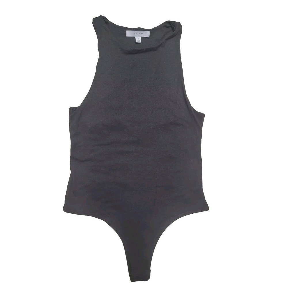 Gaze One Piece Bodysuit Small Black Women's